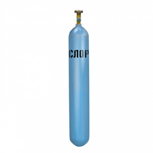 Баллон стальной малого объема (8 л) для газов. 150 кгс/см2 ГОСТ 949-73 Голубой (Кислород)
