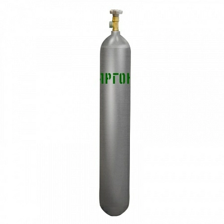 Баллон стальной малого объема (12 л) для газов. 150 кгс/см2 ГОСТ 949-73 Серый (Аргон)