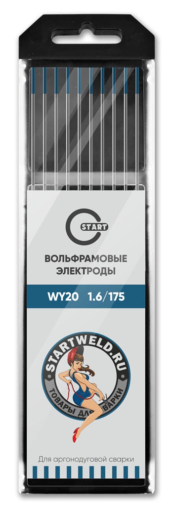 Вольфрамовый электрод WY 20 1,6/175 (синий) WY2016175