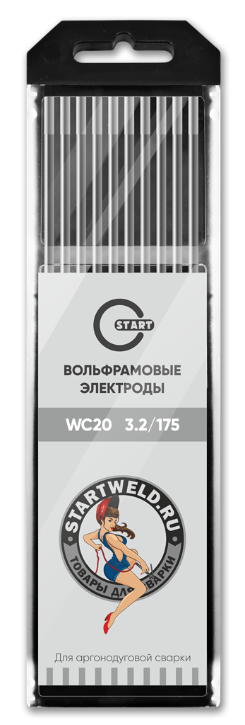 Вольфрамовый электрод WС 20 3,2/175 (серый) WC2032175