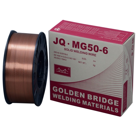 Проволока омедненная Золотой Мост JQ.MG50-6/ER70S-6 (Ø 1,0/ 15кг) (OK Autrod 12.51)