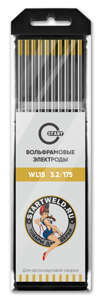 Вольфрамовый электрод WL 15 3,2/175 (золотой) WL1532175