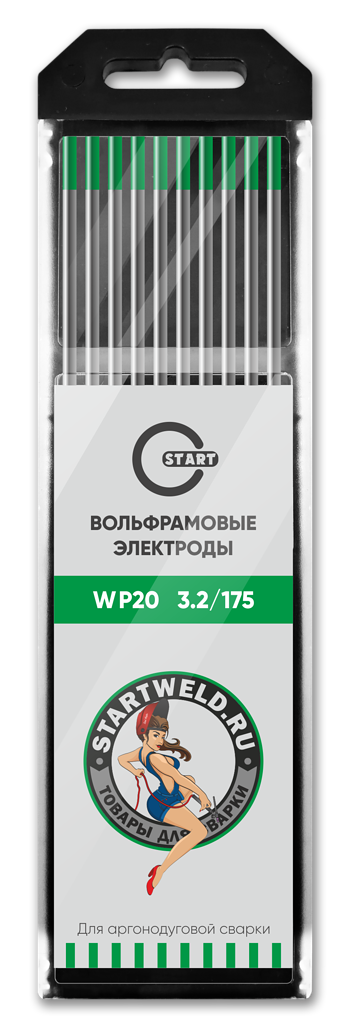 Вольфрамовый электрод WP 3,2/175 (зеленый) WP2032175