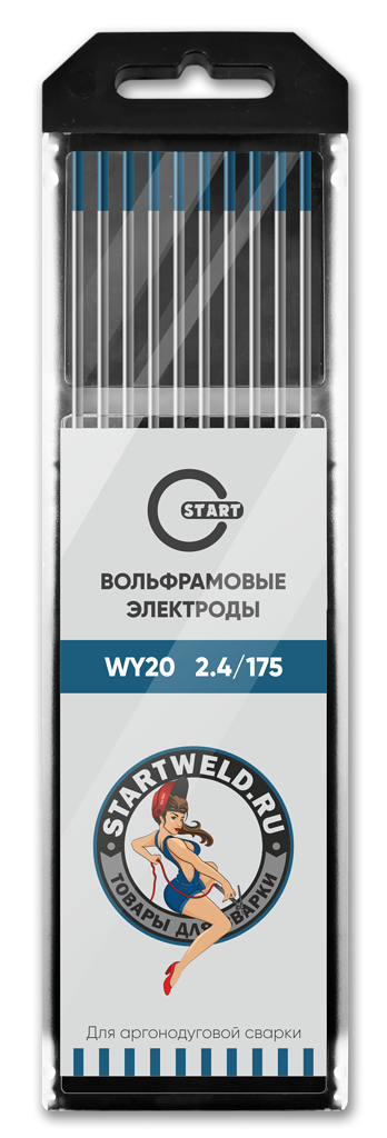 Вольфрамовый электрод WY 20 2,4/175 (синий) WY2024175