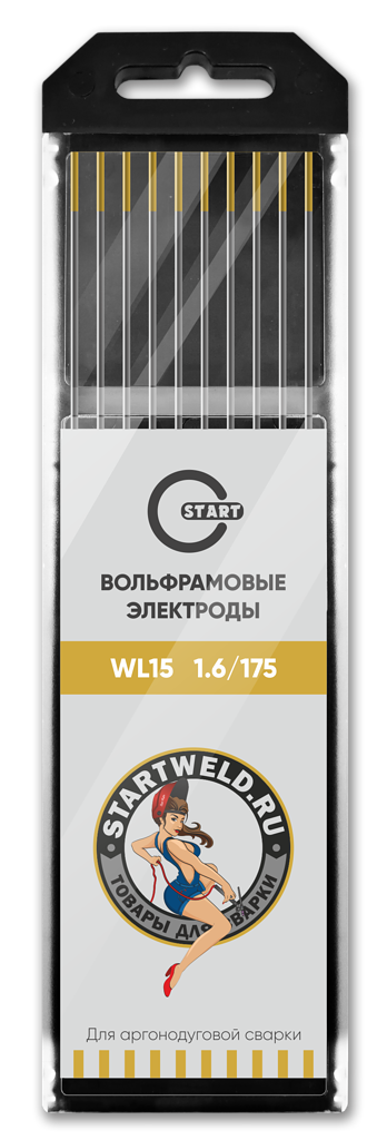 Вольфрамовый электрод WL 15 1,6/175 (золотой) WL1516175