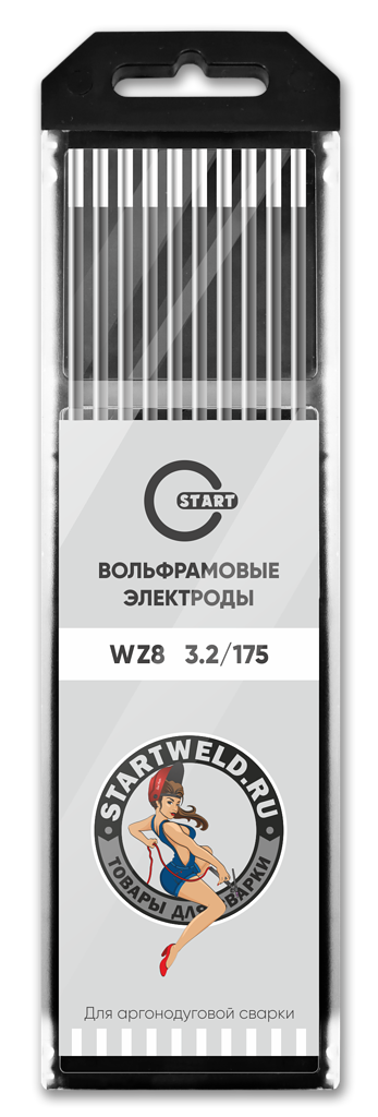 Вольфрамовый электрод WZ 8 3,2/175 (белый) WZ2032175