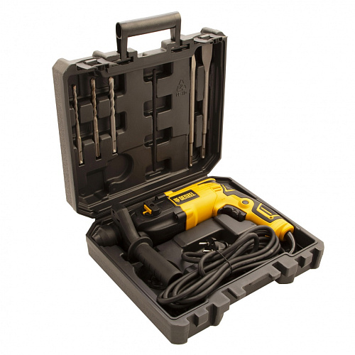 Перфоратор электрический RH-650-18, SDS-plus, 650 Вт, 2,0 Дж, 3 плюс 1 реж.// Denzel Перфоратор электрический RH-650-18, SDS-plus, 650 Вт, 2,0 Дж, 3 плюс 1 реж.// Denzel