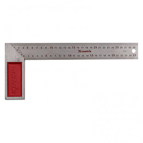 Угольник стальной, 300 мм, градуировка Matrix Угольник стальной, 300 мм, градуировка Matrix