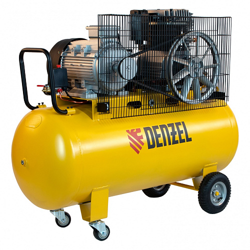 Компрессор воздушный, ременный привод BCI5500-T/200, 5.5 кВт, 200 литров, 850 л/мин Denzel Компрессор воздушный, ременный привод BCI5500-T/200, 5.5 кВт, 200 литров, 850 л/мин Denzel