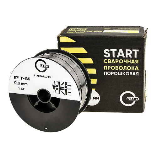 Проволока сварочная порошковая E71T-GS д.0,8 (1 кг) START STE7108 Проволока сварочная порошковая E71T-GS д.0,8 (1 кг) START STE7108