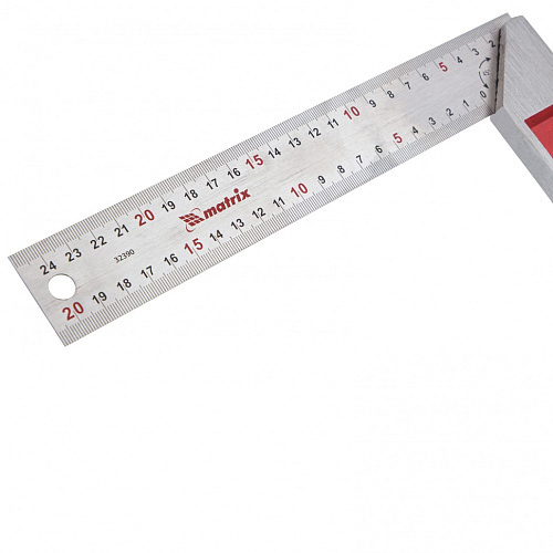 Угольник стальной, 250 мм, градуировка Matrix Угольник стальной, 250 мм, градуировка Matrix