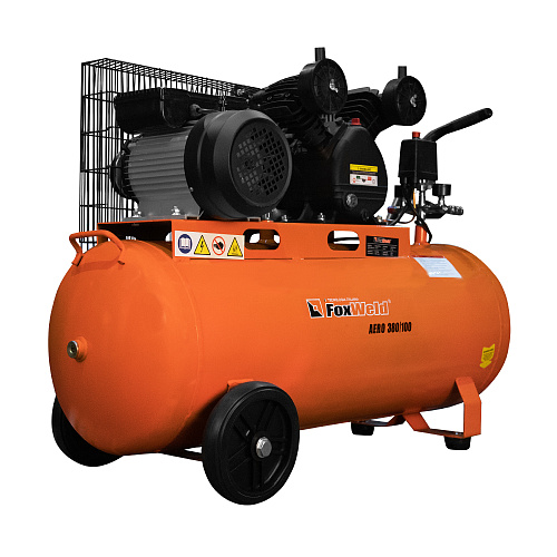 Масляный ременной компрессор AERO 380/100 (пр-во FoxWeld/КНР) Масляный ременной компрессор AERO 380/100 (пр-во FoxWeld/КНР)